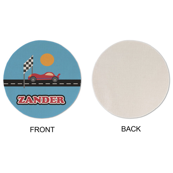 Race Car Round Linen Placemats - APPROVAL (single sided)