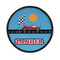 Race Car Round Patch