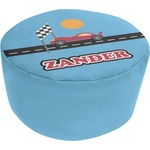 Race Car Round Pouf Ottoman (Personalized)