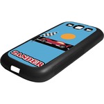 Race Car Rubber Samsung Galaxy 3 Phone Case (Personalized)