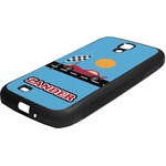 Race Car Rubber Samsung Galaxy 4 Phone Case (Personalized)