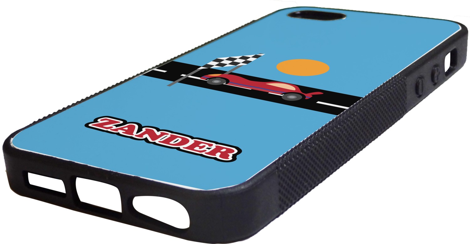 Race Car Rubber iPhone 5/5S Phone Case (Personalized) YouCustomizeIt