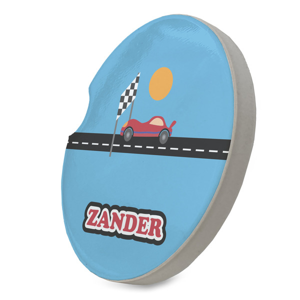 Race Car Sandstone Car Coaster - STANDING ANGLE
