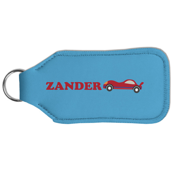 Race Car Sanitizer Holder Keychain - Large (Back)
