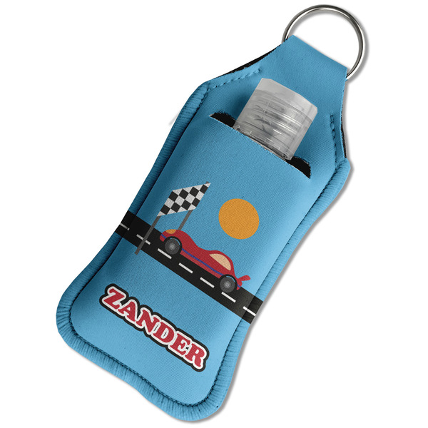 Race Car Sanitizer Holder Keychain - Large in Case
