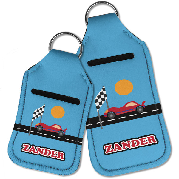 Race Car Sanitizer Holder Keychain - Parent Main