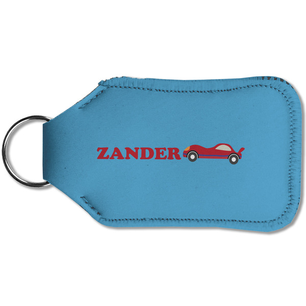 Race Car Sanitizer Holder Keychain - Small (Back)