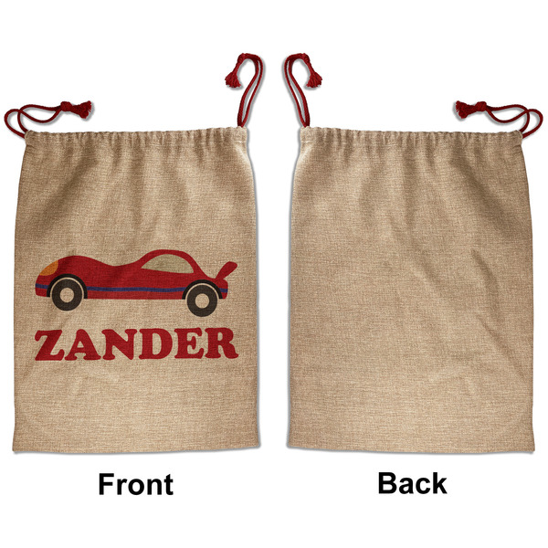 Race Car Santa Bag - Approval - Front