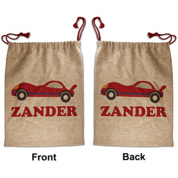 Race Car Santa Sack - Front & Back (Personalized)