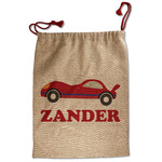 Race Car Santa Sack - Front (Personalized)