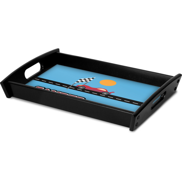 Race Car Serving Tray Black - Corner