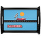 Race Car Black Wooden Tray - Small w/ Name or Text