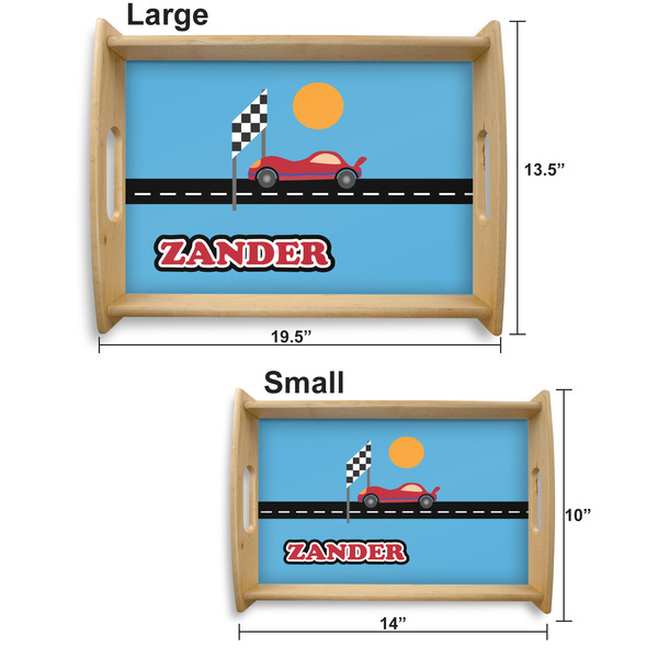 Race Car Serving Tray Wood Sizes