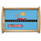 Race Car Natural Wooden Tray - Small w/ Name or Text