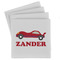 Race Car Absorbent Stone Coasters - Set of 4 (Personalized)