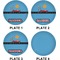 Race Car Set of Lunch / Dinner Plates (Approval)
