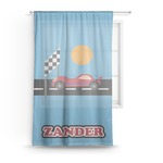 Race Car Sheer Curtain (Personalized)