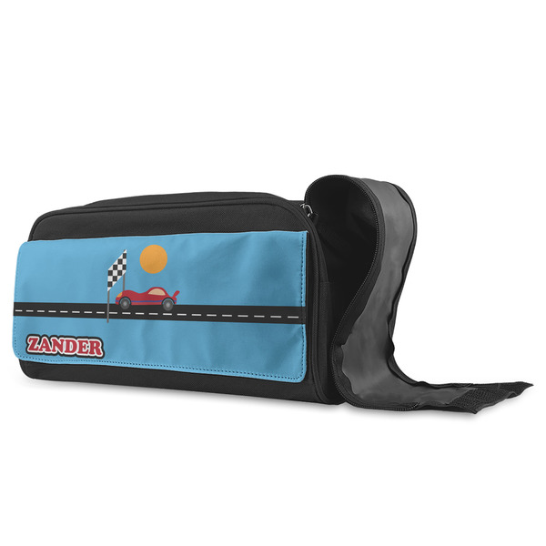 Race Car Shoe Bags - ANGLE (Open)