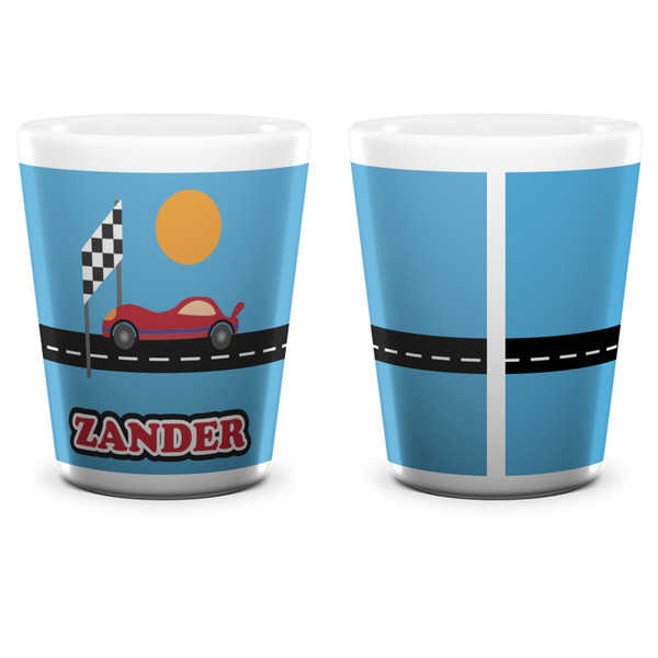 Race Car Shot Glass - White - APPROVAL