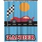 Race Car Extra Long Shower Curtain - 70"x84" (Personalized)
