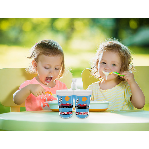 Race Car Sippy Cups w/Straw - LIFESTYLE