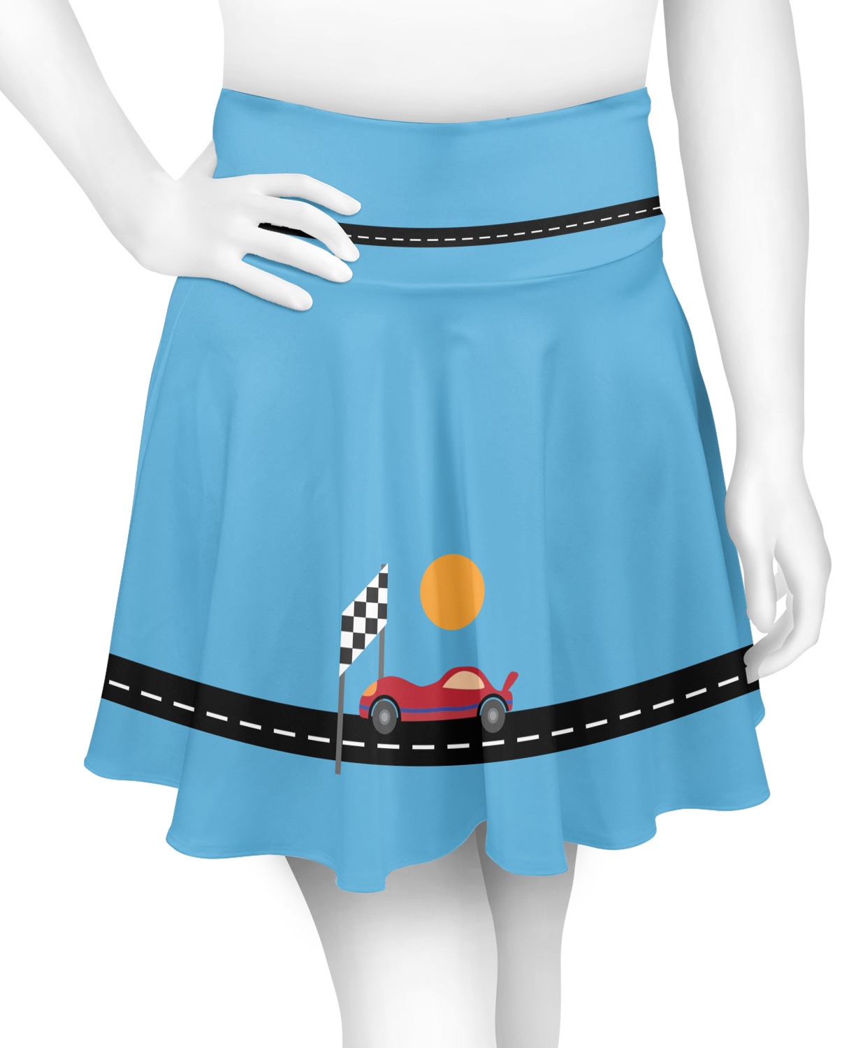 Race Car Skater Skirt Small (Personalized) YouCustomizeIt