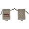 Race Car Small Burlap Gift Bag - Front Approval