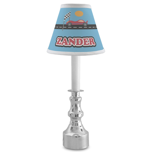 Race Car Small Chandelier Lamp - LIFESTYLE (on candle stick)