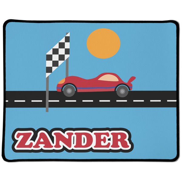 Custom Race Car Large Gaming Mouse Pad - 12.5" x 10" (Personalized)