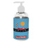 Race Car Plastic Soap / Lotion Dispenser (8 oz - Small - White) (Personalized)