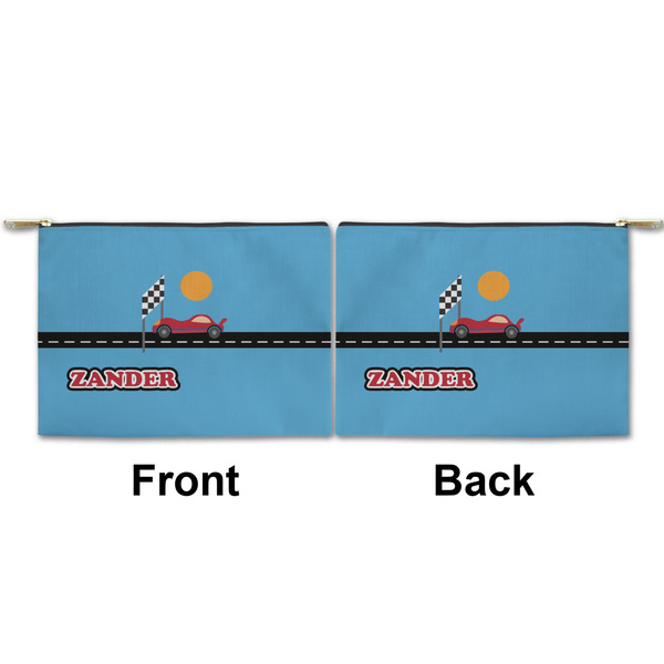 Race Car Small Zipper Pouch Approval (Front and Back)