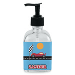 Race Car Glass Soap & Lotion Bottle - Single Bottle (Personalized)