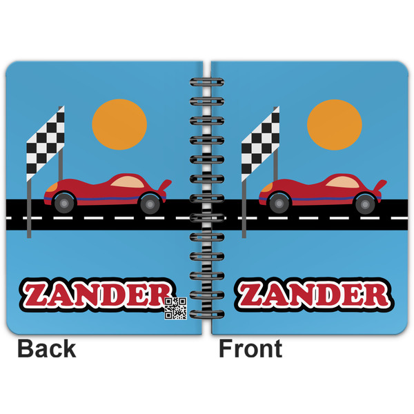 Race Car Spiral Journal 5 x 7 - Apvl