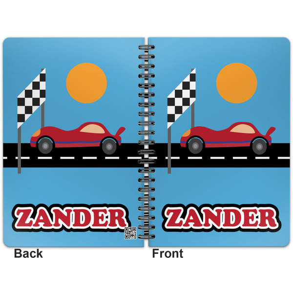 Race Car Spiral Journal 7 x 10 - Apvl