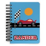 Race Car Spiral Notebook - 5x7 w/ Name or Text