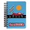 Race Car Spiral Journal Small - Front View