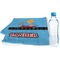 Race Car Sports Towel Folded with Water Bottle