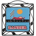 Race Car Square Trivet (Personalized)