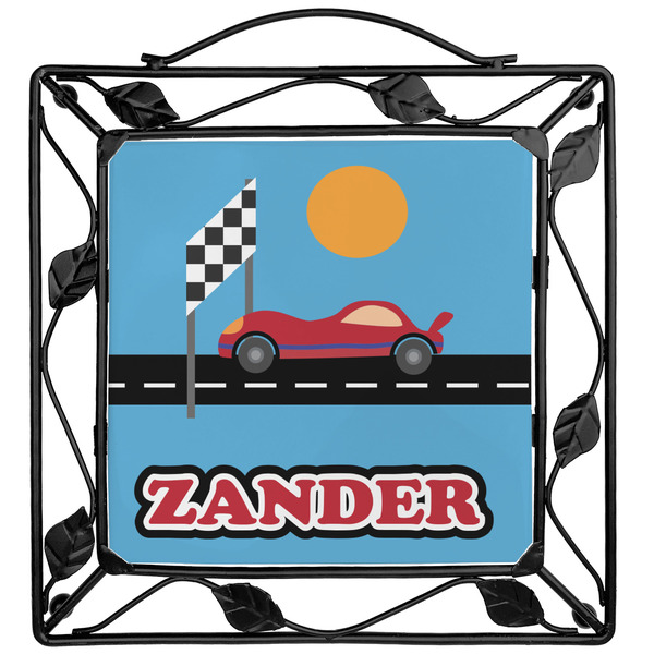 Custom Race Car Square Trivet (Personalized)