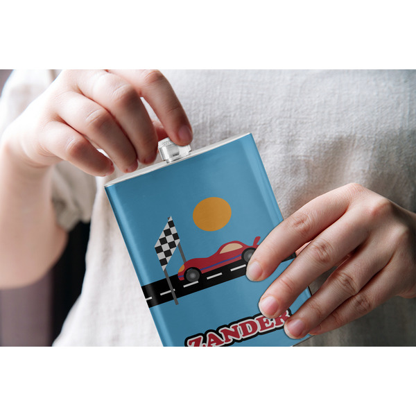 Race Car Stainless Steel Flask - LIFESTYLE 1