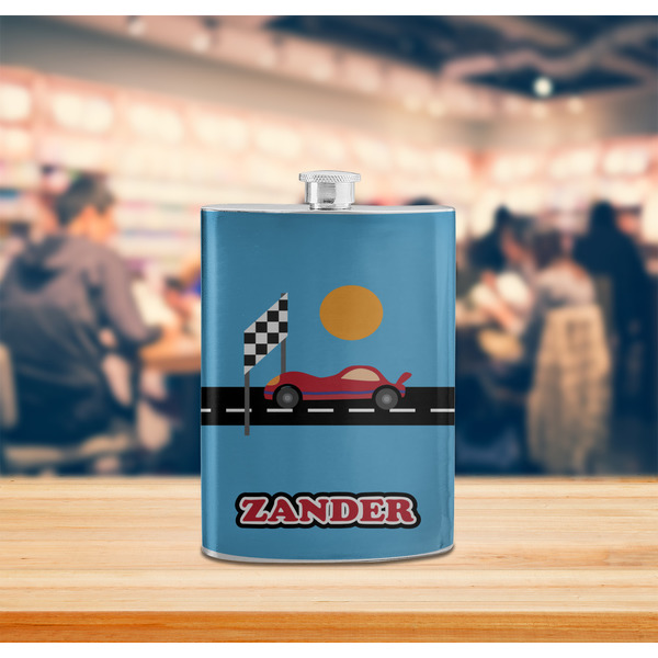 Race Car Stainless Steel Flask - LIFESTYLE 2