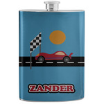 Race Car Stainless Steel Flask w/ Name or Text