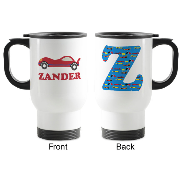 Race Car Stainless Steel Travel Mug with Handle - Apvl