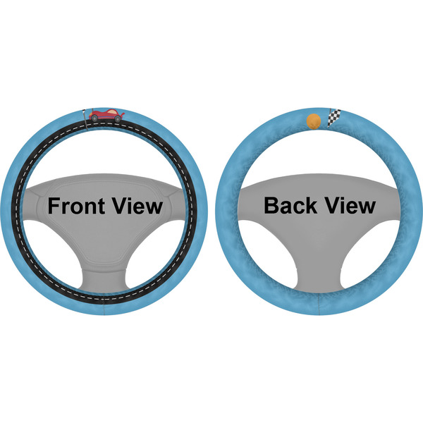 Race Car Steering Wheel Cover- Front and Back