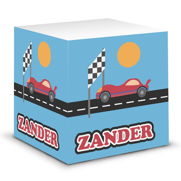 Custom Race Car Sticky Note Cube (Personalized)
