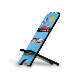 Race Car Stylized Cell Phone Stand - Small w/ Name or Text