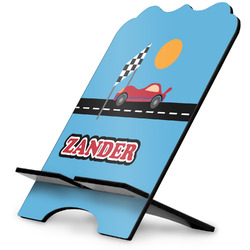 Race Car Stylized Tablet Stand w/ Name or Text