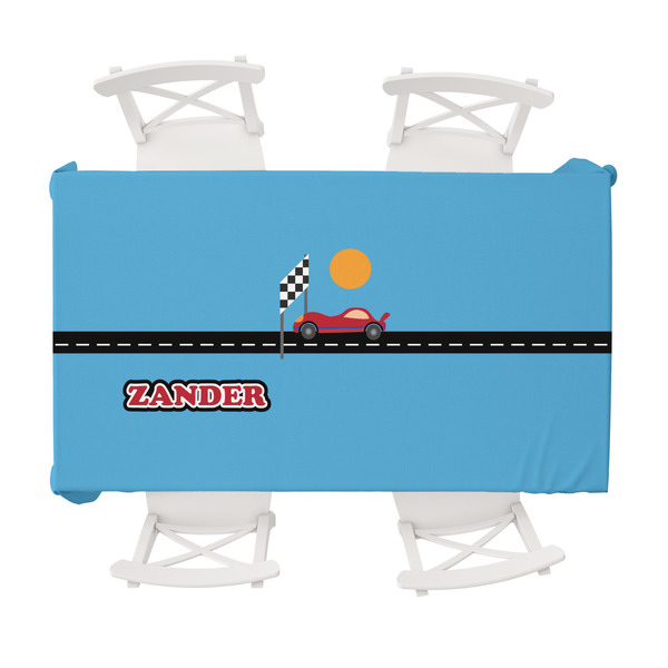 Custom Race Car Tablecloth - 58"x102" (Personalized)