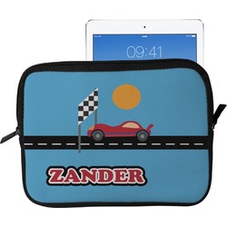 Race Car Tablet Case / Sleeve - Large (Personalized)