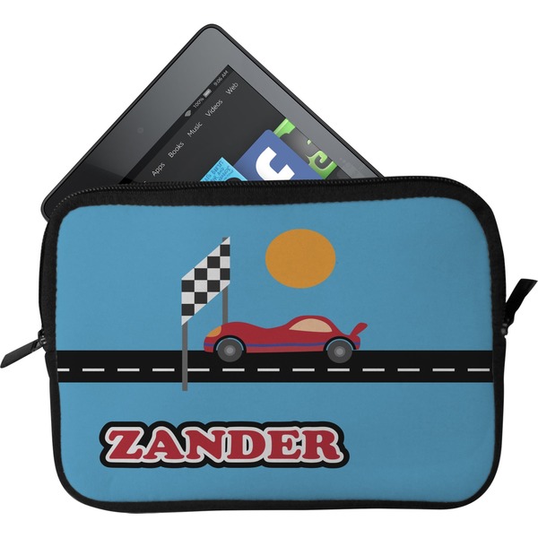 Custom Race Car Tablet Case / Sleeve - Small (Personalized)